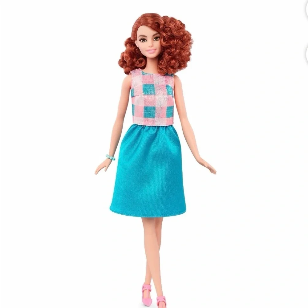 Barbie Fashionistas Doll Terrific Teal, Tall Body, Redhead